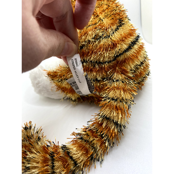 Ganz Webkinz HM042 Striped Alley Cat Tabby Stuffed Plush 8" - No Code/Tag EUC - Picture 4 of 7